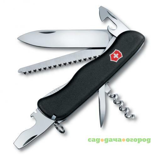 Фото Перочинный нож VICTORINOX, Forester, 11 см, 12 функций, черный