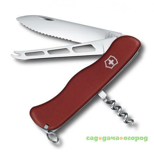 Фото Перочинный нож VICTORINOX, Cheese Knife, 11 см, 6 функций, красный