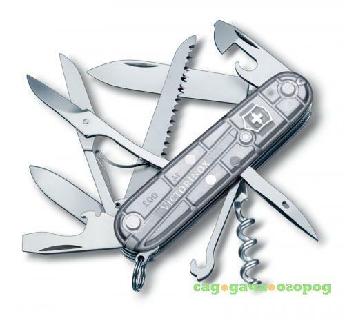 Фото Перочинный нож VICTORINOX, Huntsman, 9 см, 15 функций, серебристый