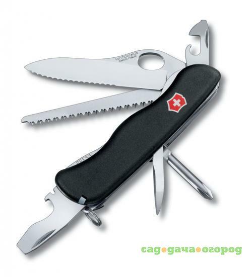 Фото Перочинный нож VICTORINOX, Trailmaster One Hand, 11,1 см, 12 функций, черный