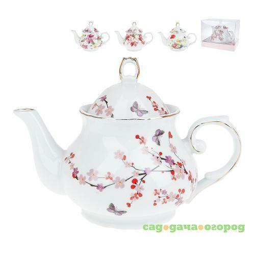 Фото Чайник заварочный Best Home Porcelain, Цветы России, 0,98 л