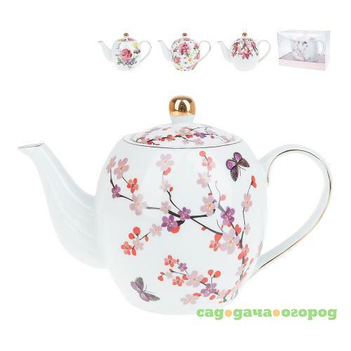 Фото Чайник заварочный Best Home Porcelain, Цветы России, 1,38 л