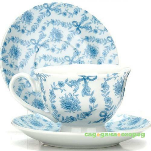 Фото Чайный набор LORAINE, 13 предметов, голубые цветы