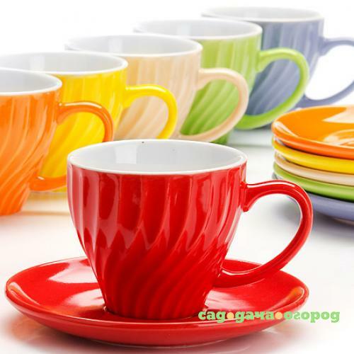 Фото Чайный набор LORAINE, 12 предметов, 240 мл, разноцветный, с узором