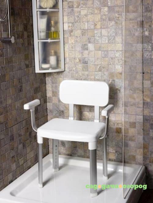 Фото Стул для ванной PRIMANOVA, 34*42 см, с подлокотниками