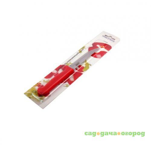 Фото Нож для овощей ТРУД ВАЧА, Элегант, 21 см, красная ручка