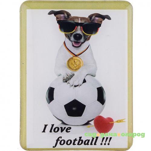 Фото Магнит Lefard, I love football, 4,5*6 см