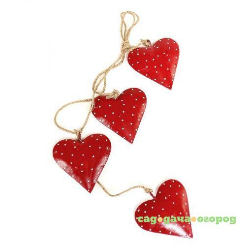 Фото Гирлянда ENJOYME, RED HEARTS, 65 см