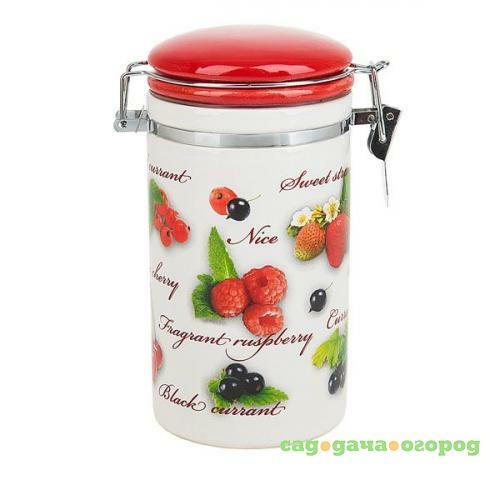 Фото Банка для сыпучих продуктов Polystar Collection, Садовая ягода, 0,4 л