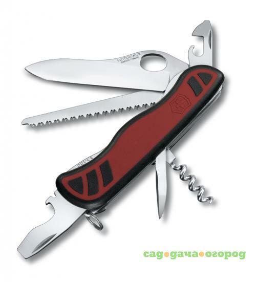 Фото Перочинный нож VICTORINOX, Forester, 11 см, 10 функций, красный, с фиксатором