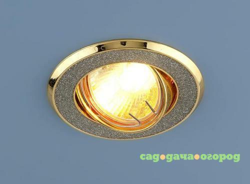 Фото Встраиваемый светильник Elektrostandard 611 MR16 SL/GD серебряный блеск/золото 4690389000119