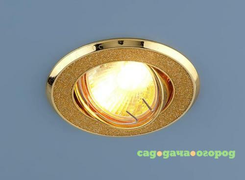 Фото Встраиваемый светильник Elektrostandard 611 MR16 GD золотой блеск/золото 4607176196566