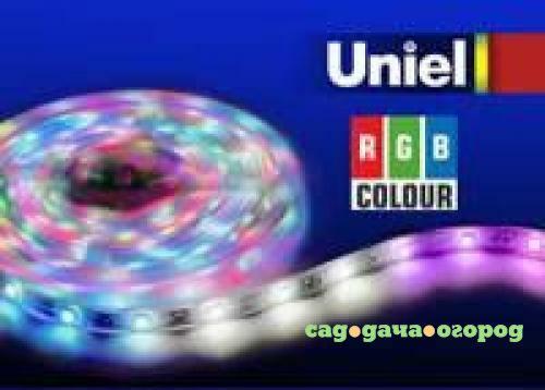 Фото Светодиодная лента Uniel (04878) 5M RGB 72W ULS-5050-60LED/m-10mm-IP65-DC12V-14,4W/m-5M-RGB