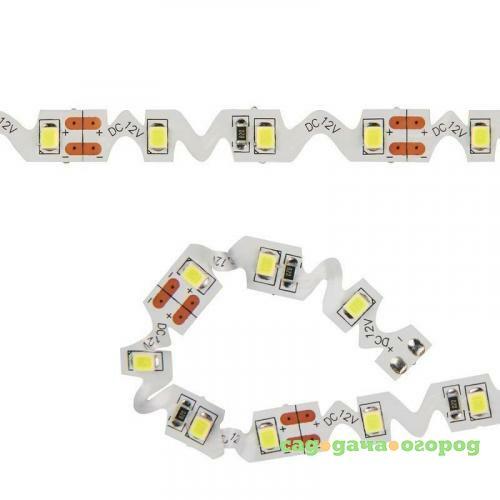 Фото Светодиодная лента (10777) 3M холодный белый 28.8W ULS-Z01 2835-60LED/m-8mm-IP20-DC12V-9,6W/m-3M-DW