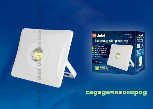Фото Прожектор светодиодный (UL-00001044) Uniel 30W 4000K ULF-F11-30W/NW IP65 180-240В White
