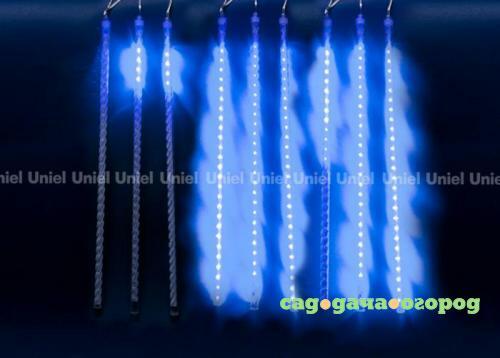 Фото Занавес светодиодный уличный 150см синий (UL-00000167) ULD-E1505-336/DTK BLUE IP44 TWISTED METEOR