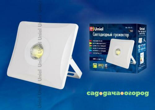 Фото Прожектор светодиодный (UL-00000391) Uniel 50W 6000K ULF-F11-50W/DW IP65 180-240В White