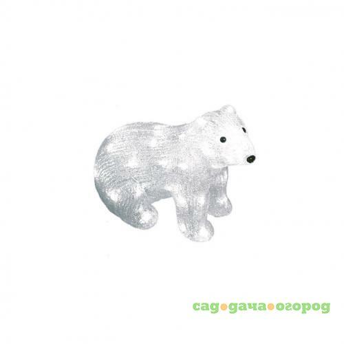 Фото Фигурка светодиодная &#171;Белый медведь-4&#187; 25x31см (11037) ULD-M3125-040/STA