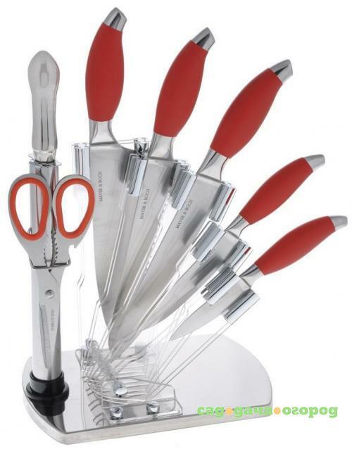 Фото Набор ножей MAYER & BOCH, 8 предметов, красные ручки