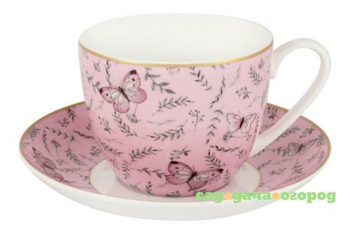 Фото Чайная пара The English Mug, Камея, розовый