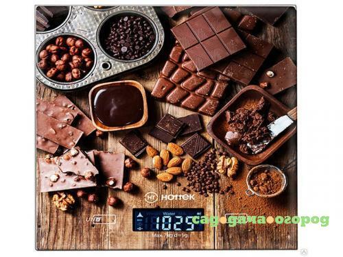 Фото Весы кухонные HOttEK, Шоколад, 18*20 см