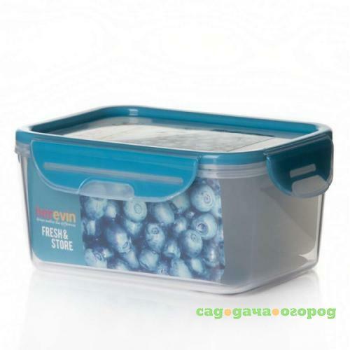 Фото Контейнер для продуктов herevin, Fresh&Store, 1,25 л, голубой