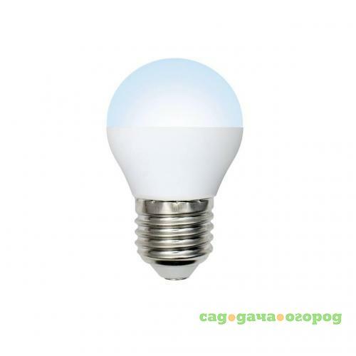 Фото Лампа светодиодная (10216) E27 6W 4500K шар матовый LED-G45-6W/NW/E27/FR/O