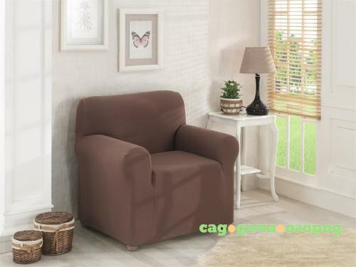 Фото Чехол для кресла KARNA, NAPOLI, коричневый