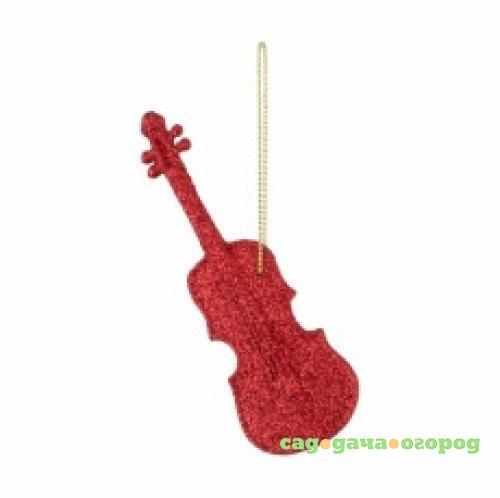 Фото Набор украшений для елки SIJ, Музыкальные инструменты, красный