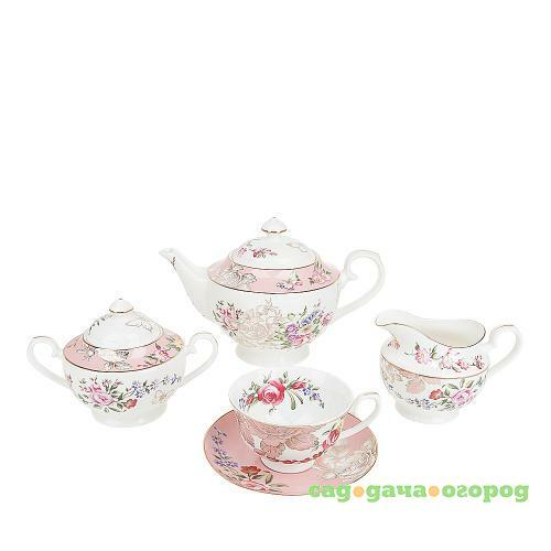 Фото Чайный сервиз Best Home Porcelain, Summer day, Жизель, 15 предметов