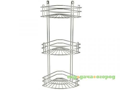 Фото Полка для ванной ROSENBERG, 60*28,5*18 см, 3 яруса