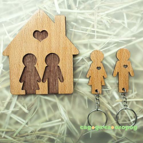 Фото Брелоки с держателем для ключей MiMi, Мальчик и девочка