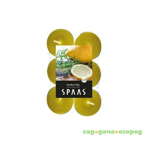 Фото Чайная свеча ароматическая SPAAS, Южный цитрус, 12 шт