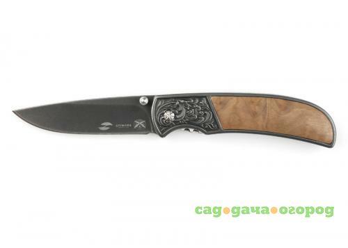 Фото Нож складной STINGER, 16,7 см, коричневая рукоять