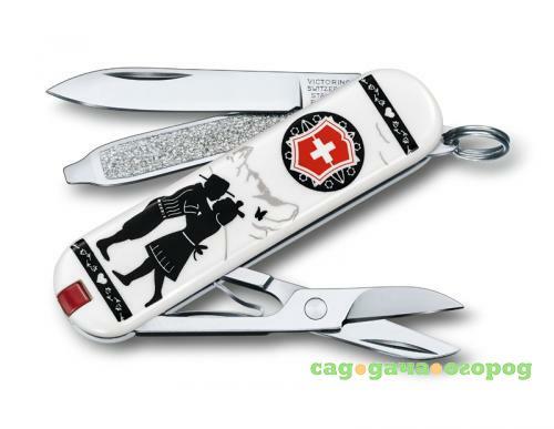 Фото Нож-брелок VICTORINOX, Classic, Alps Love, 7 функций