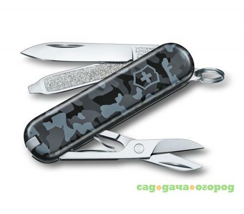 Фото Нож-брелок VICTORINOX, Classic, SD, Navy Camouflage, 7 функций