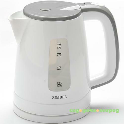 Фото Чайник электрический ZIMBER, 2200W, 1,7 л, серый