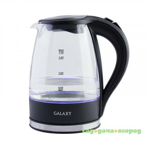 Фото Чайник электрический GALAXY, 2200W, 1,7 л, черный