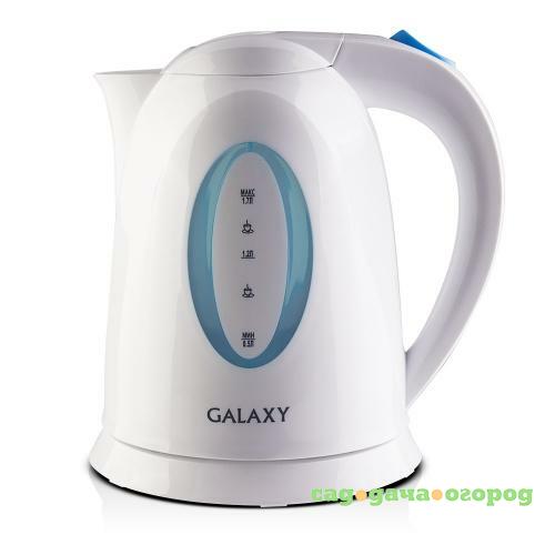 Фото Чайник электрический GALAXY, 2200W, 1,7 л, голубой