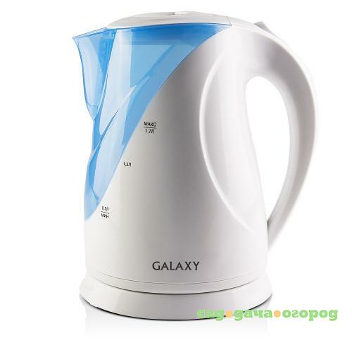 Фото Чайник электрический GALAXY, 1,7 л, 2200W, белый, с подсветкой