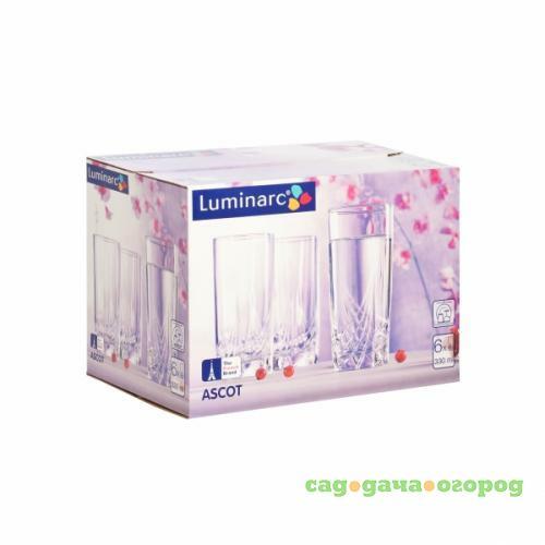 Фото Набор стаканов Luminarc, Ascot, 330 мл, 6 шт, высокие
