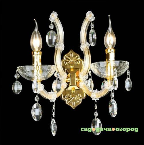 Фото Бра Crystal Lux Hollywood AP2 Gold