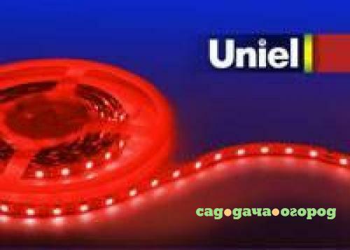 Фото Светодиодная лента Uniel (04798) 5M красный 24W ULS-3528-60LED/m-8mm-IP20-DC12V-4,8W/m-5M-RED