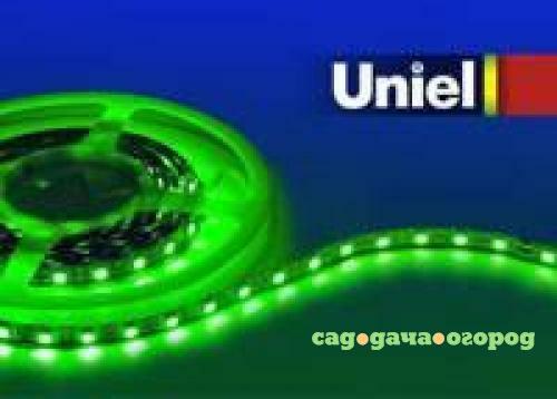 Фото Светодиодная лента Uniel (04795) 5M зеленый 24W ULS-3528-60LED/m-8mm-IP20-DC12V-4,8W/m-5M-GREEN