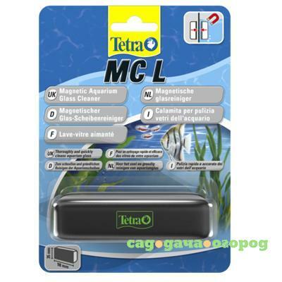 Фото Стеклоочиститель Tetra Magnet Cleaner M магнитный 60*31мм