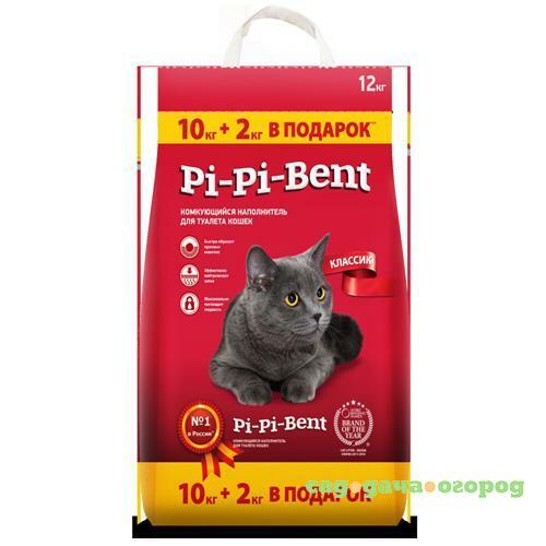 Фото Минеральный комкующийся наполнитель Pi-Pi-Bent Classic