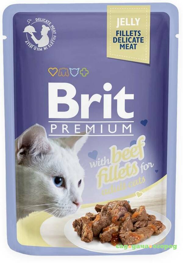 Фото Brit Premium Beef Fillets Jelly