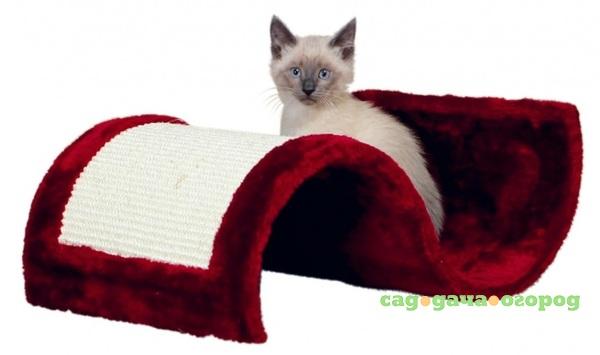 Фото Когтеточка для кошек Trixie Волна, бордовый плюш