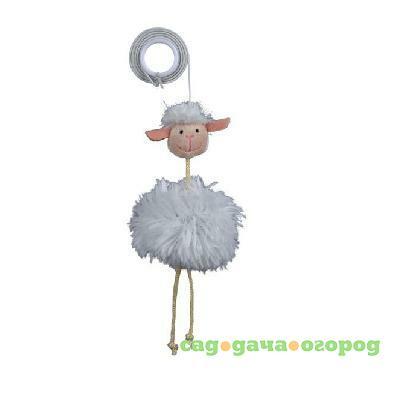 Фото Овца с колокольчиком на резинке