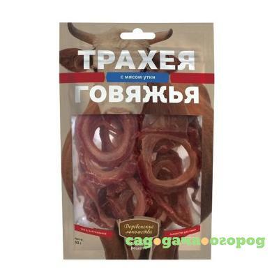 Фото Трахея говяжья с мясом утки для собак Деревенские лакомства, 50 гр